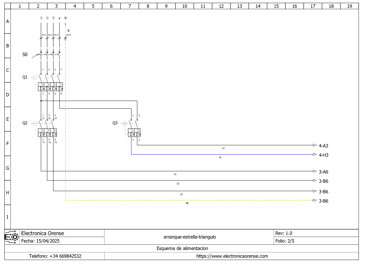 Esquema electrico arranque estrella triangulo para motor trifasico