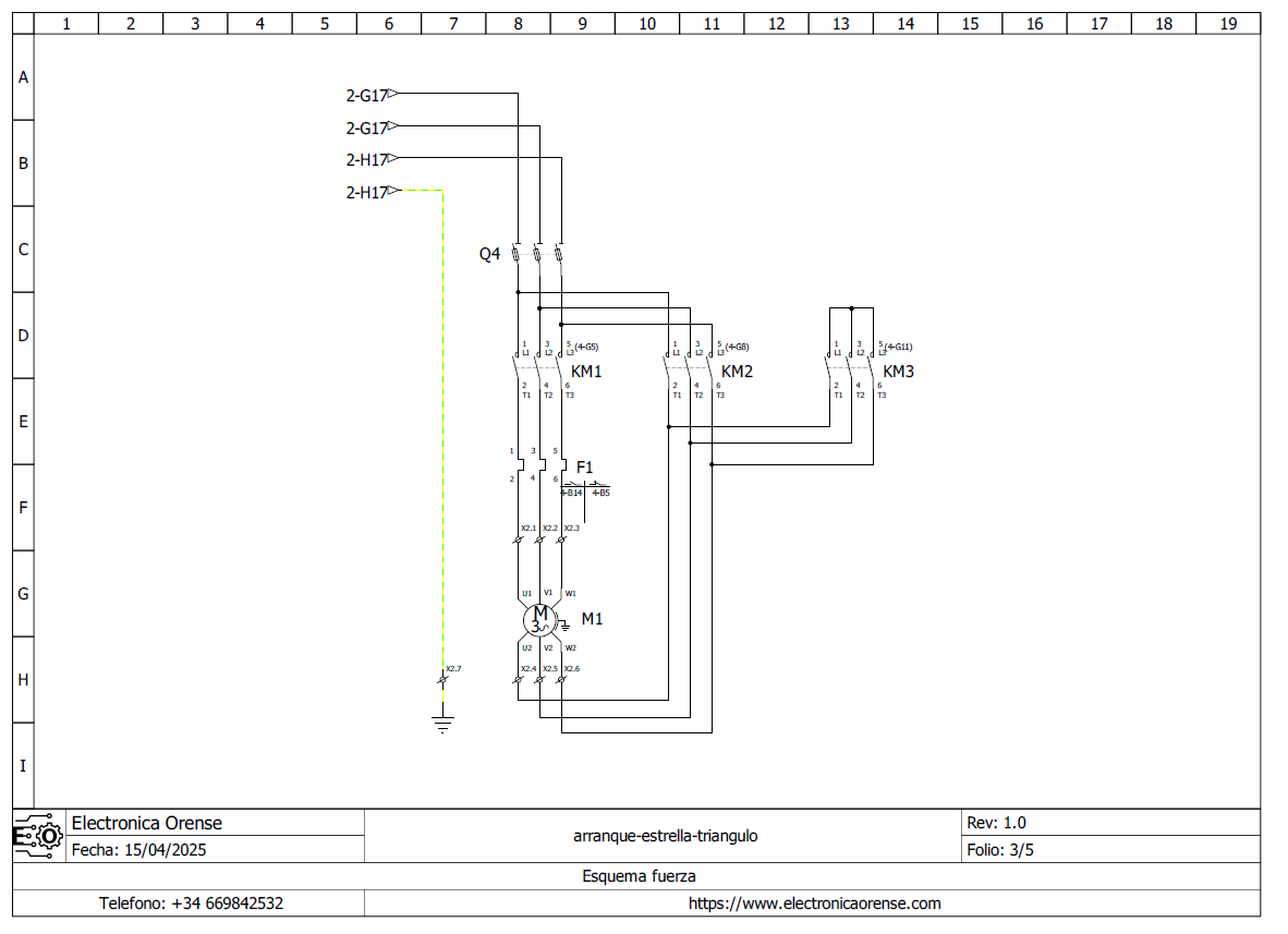 Esquema electrico arranque estrella triangulo para motor trifasico