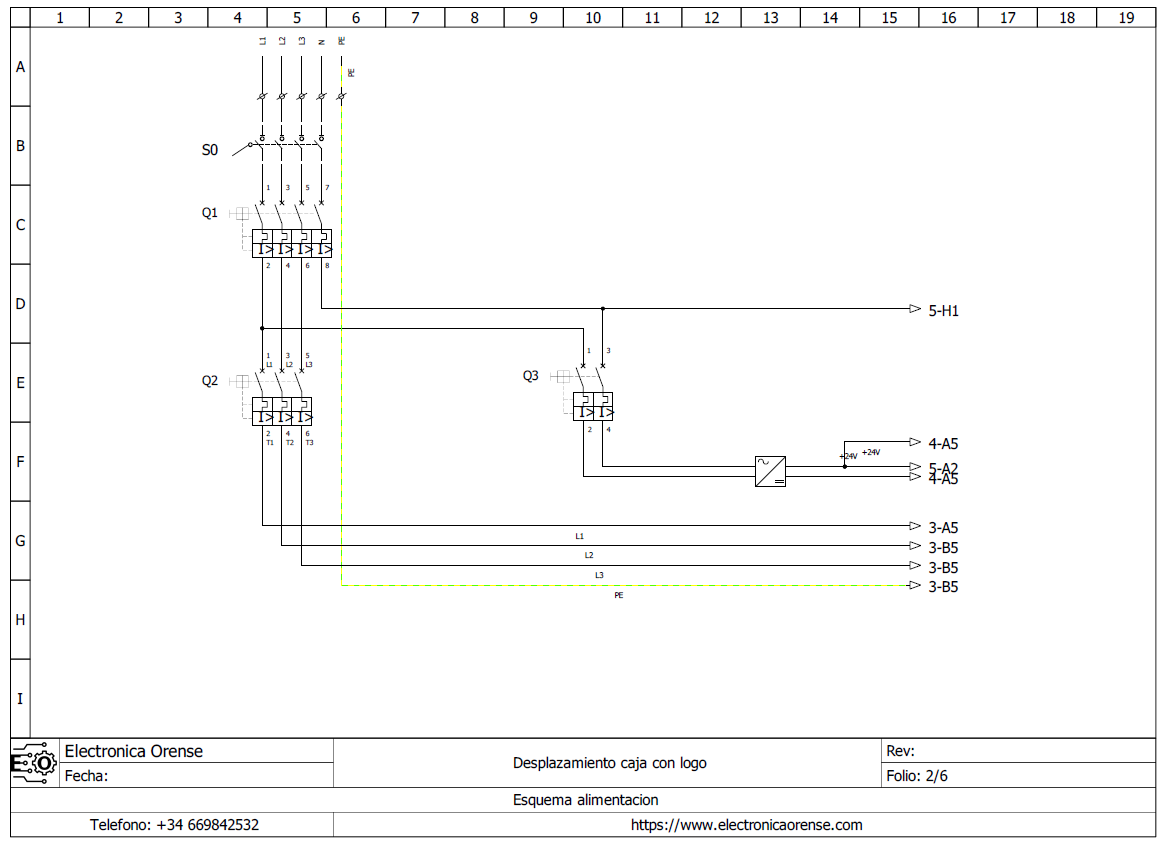 Esquema electrico desplazamiento caja con logo