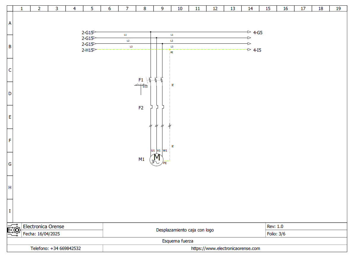 Esquema electrico desplazamiento caja con logo