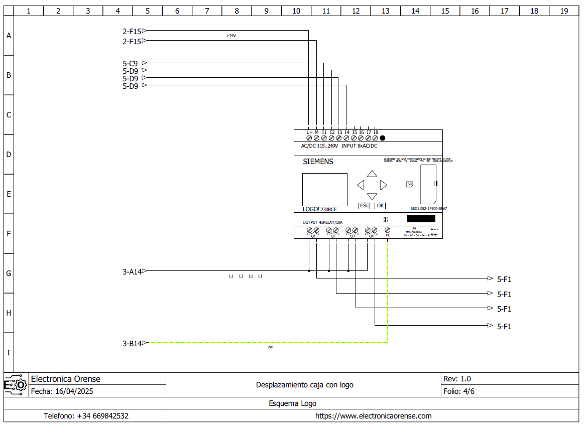 Esquema electrico desplazamiento caja con logo