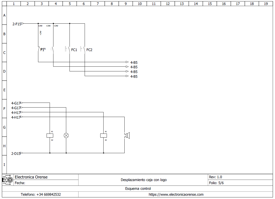 Esquema electrico desplazamiento caja con logo